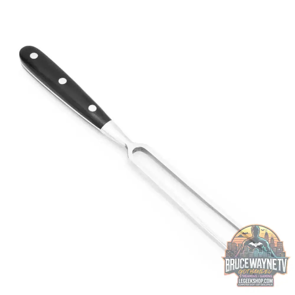 🍖 Fourchette à Découper Inox & Bois – Ustensile de Cuisine Professionnel - Legeekshop