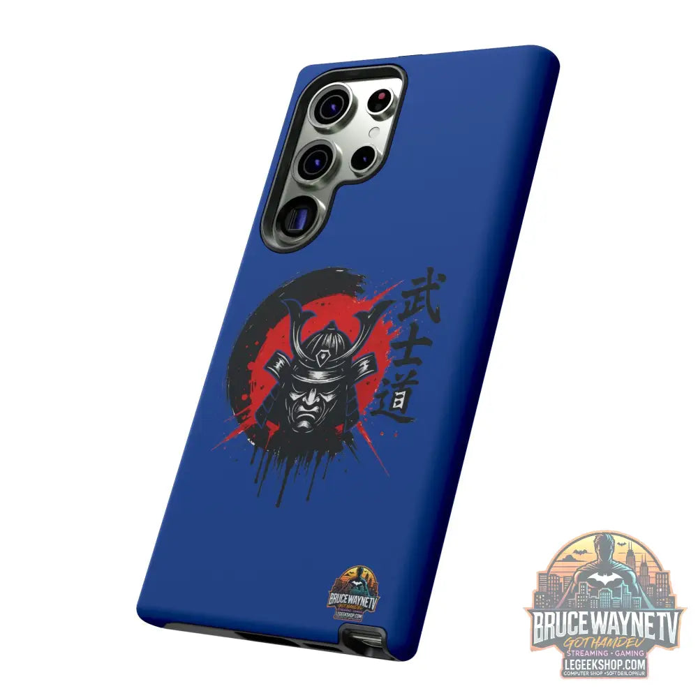 📱 samurai phone case Bleue foncé – coque renforcée Pixel & Galaxy 📱 - Phone Case
