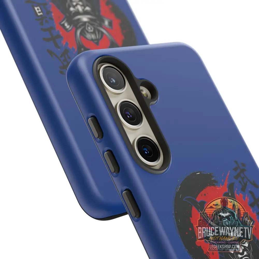 📱 samurai phone case Bleue foncé – coque renforcée Pixel & Galaxy 📱 - Phone Case