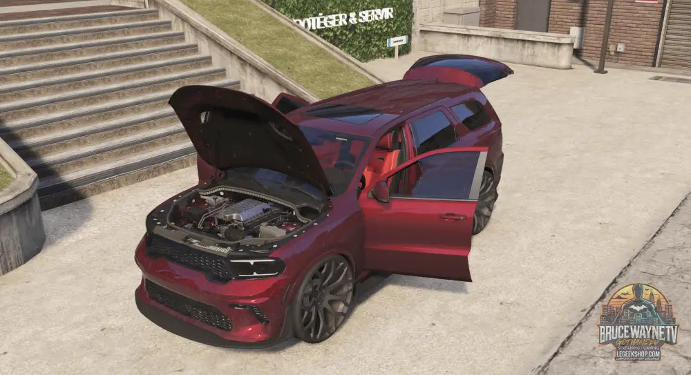 🚘 Dodge Durango Débadgé - Véhicule FiveM 🔥 — détail mod fivem, vue 5, LeGeekShop