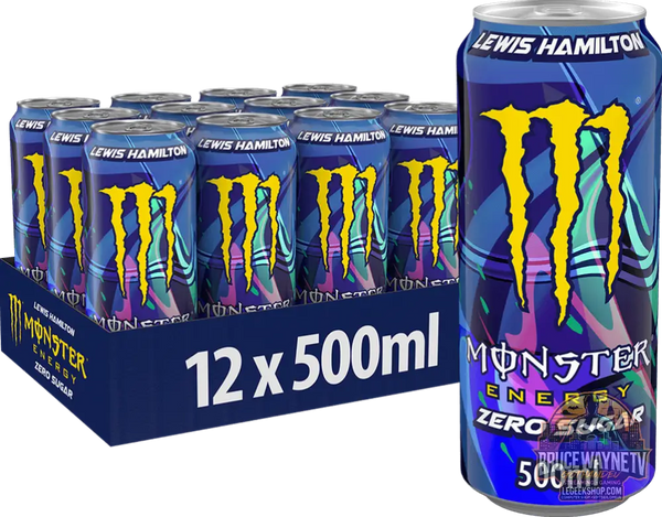 Monster Energy 44 Lewis Hamilton Sugar Free (12 x 500 ml) ou à l’unité - Legeekshop