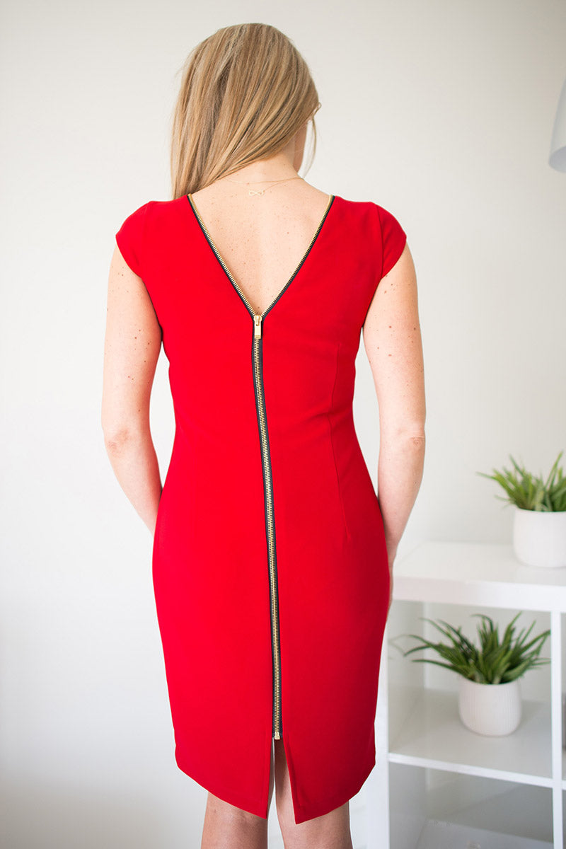 Robe femme Jersa De Jour De — rouge