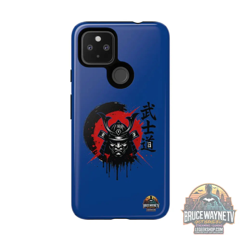 📱 samurai phone case Bleue foncé – coque renforcée Pixel & Galaxy 📱 - Phone Case