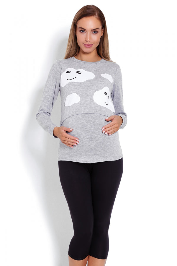 Pyjama femme PeeKaBoo De Grossesse De — gris