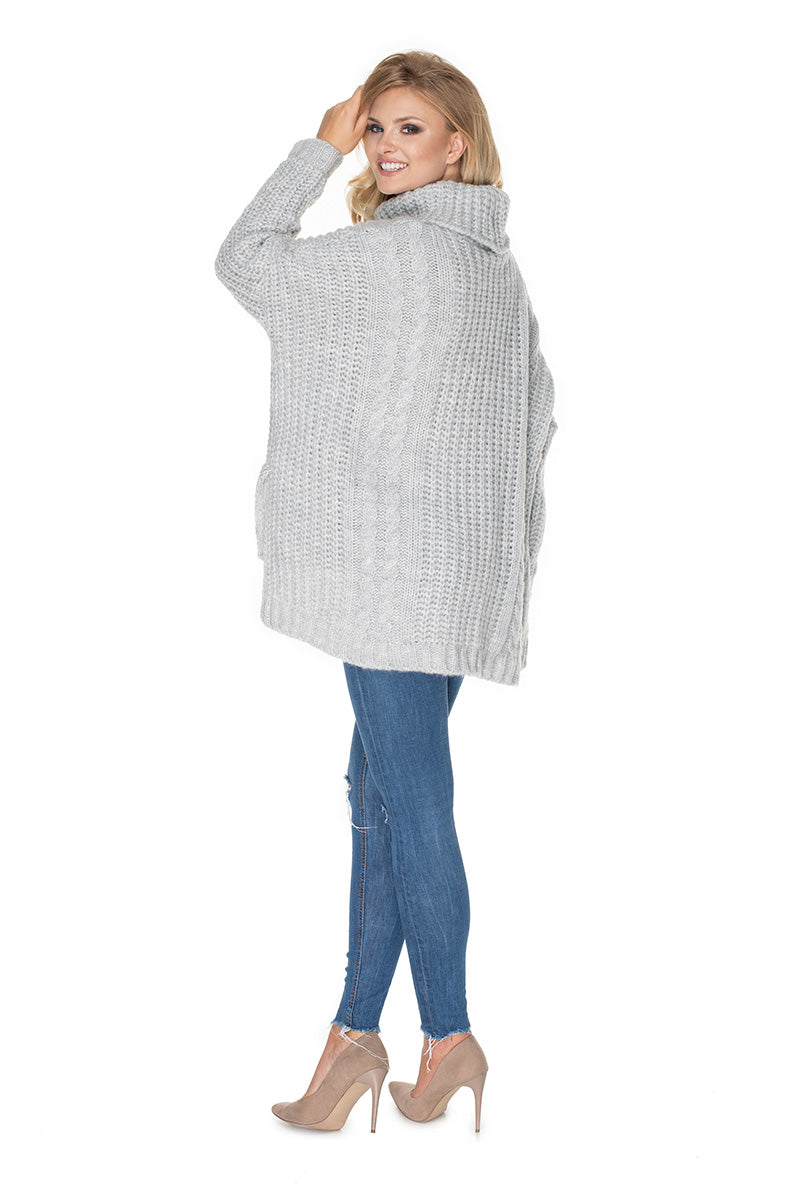 Pull femme PeeKaBoo Col Roulé Col — gris