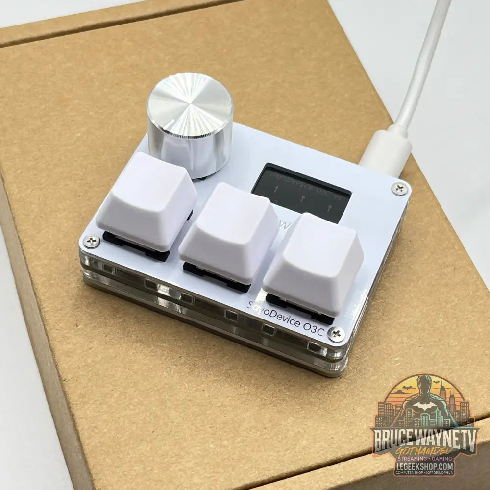 🎮 Mini Clavier Mécanique SayoDevice – Switchs Magnétiques Roses | Écran IPS & Ultra-Réactivité - Legeekshop