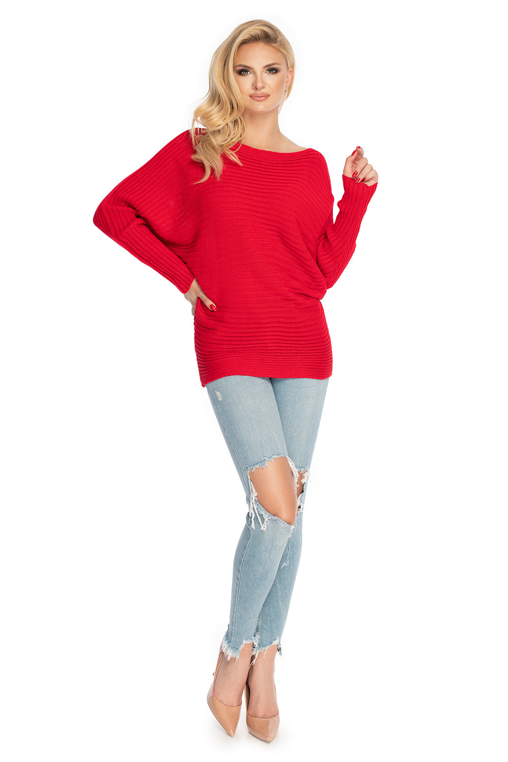 Pull femme PeeKaBoo Chandail Chandail — rouge
