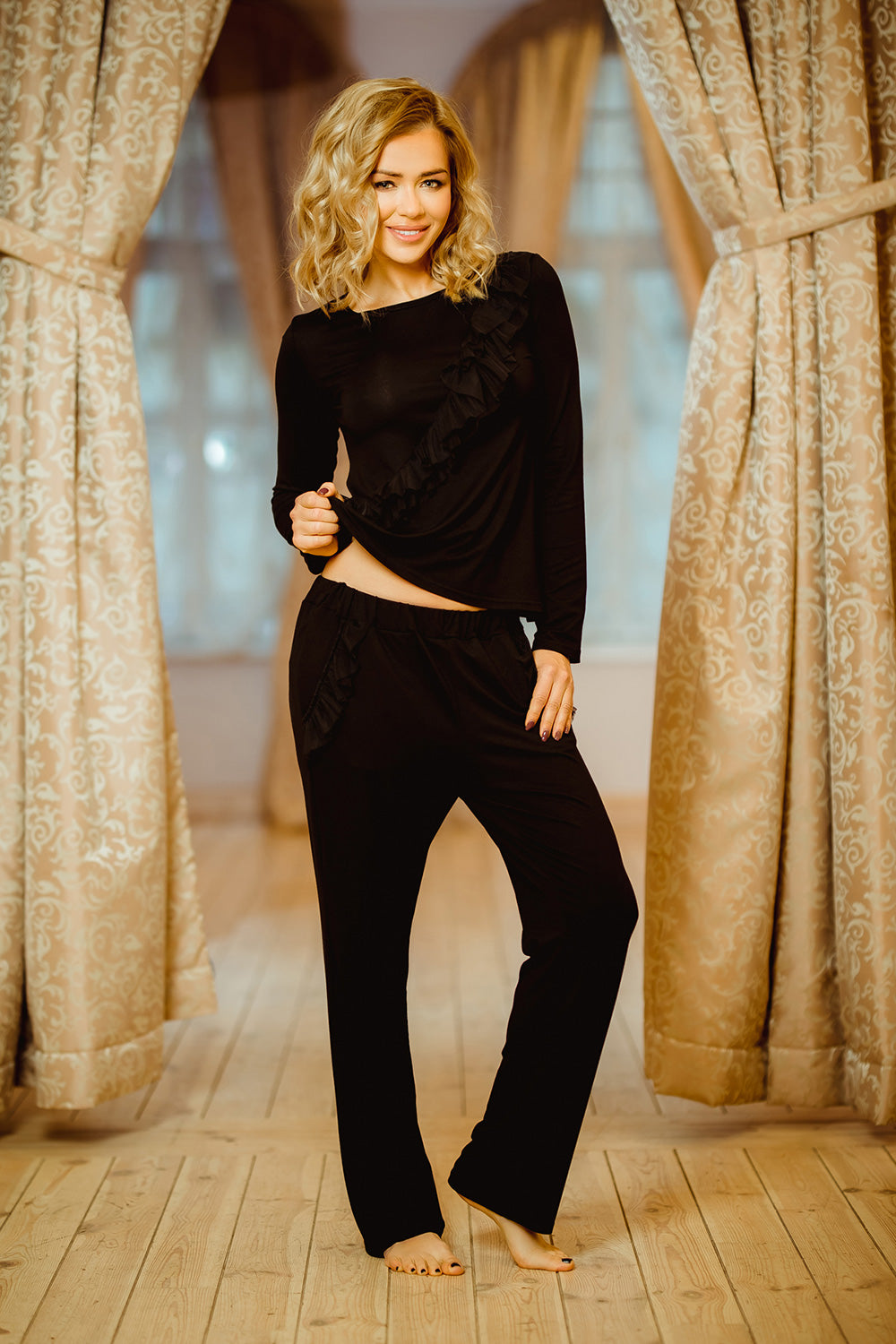 Pyjama femme Kalimo — noir