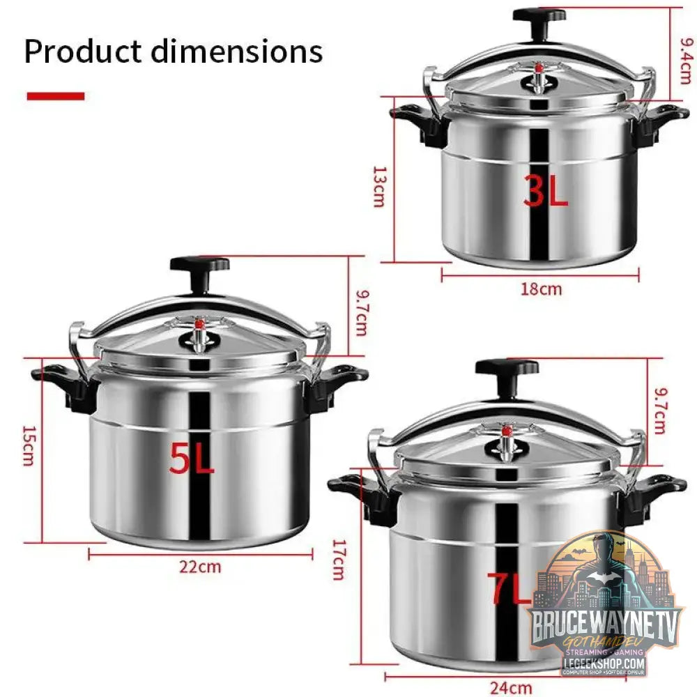 🍲 Autocuiseur professionnel en aluminium – 3L / 5L / 7L – Antidéflagrant & cuisson rapide - Legeekshop