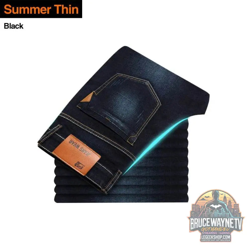 Jean Slim Homme, Pantalon en Jean Extensible, Décontracté | Brother Wang | Wayne Outfitters - Legeekshop