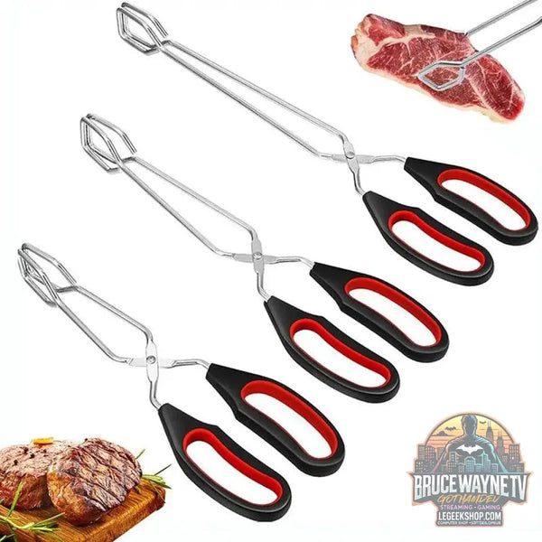 🔥 Pince à Ciseaux BBQ – Métal Antidérapant | 3 Tailles Disponibles - Legeekshop