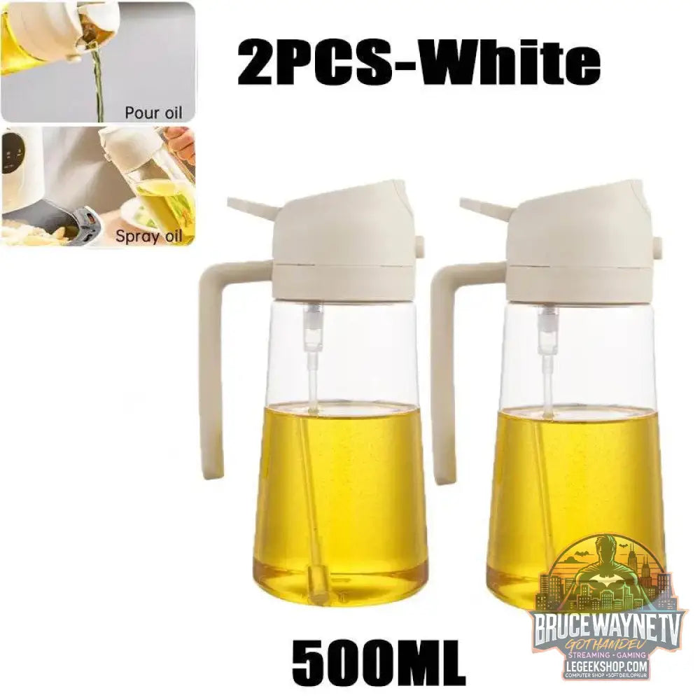 🥗 Bouteille de Pulvérisation d’Huile 2-en-1 | Distributeur &amp; Spray pour Cuisine, BBQ &amp; Pique-Nique 🌿🔥 - Legeekshop