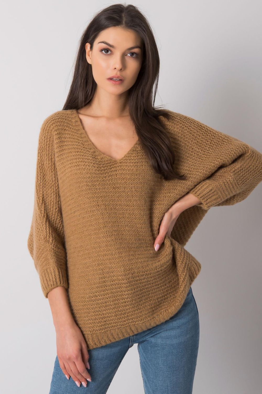 Pull femme Och Bella Chandail Chandail — brun