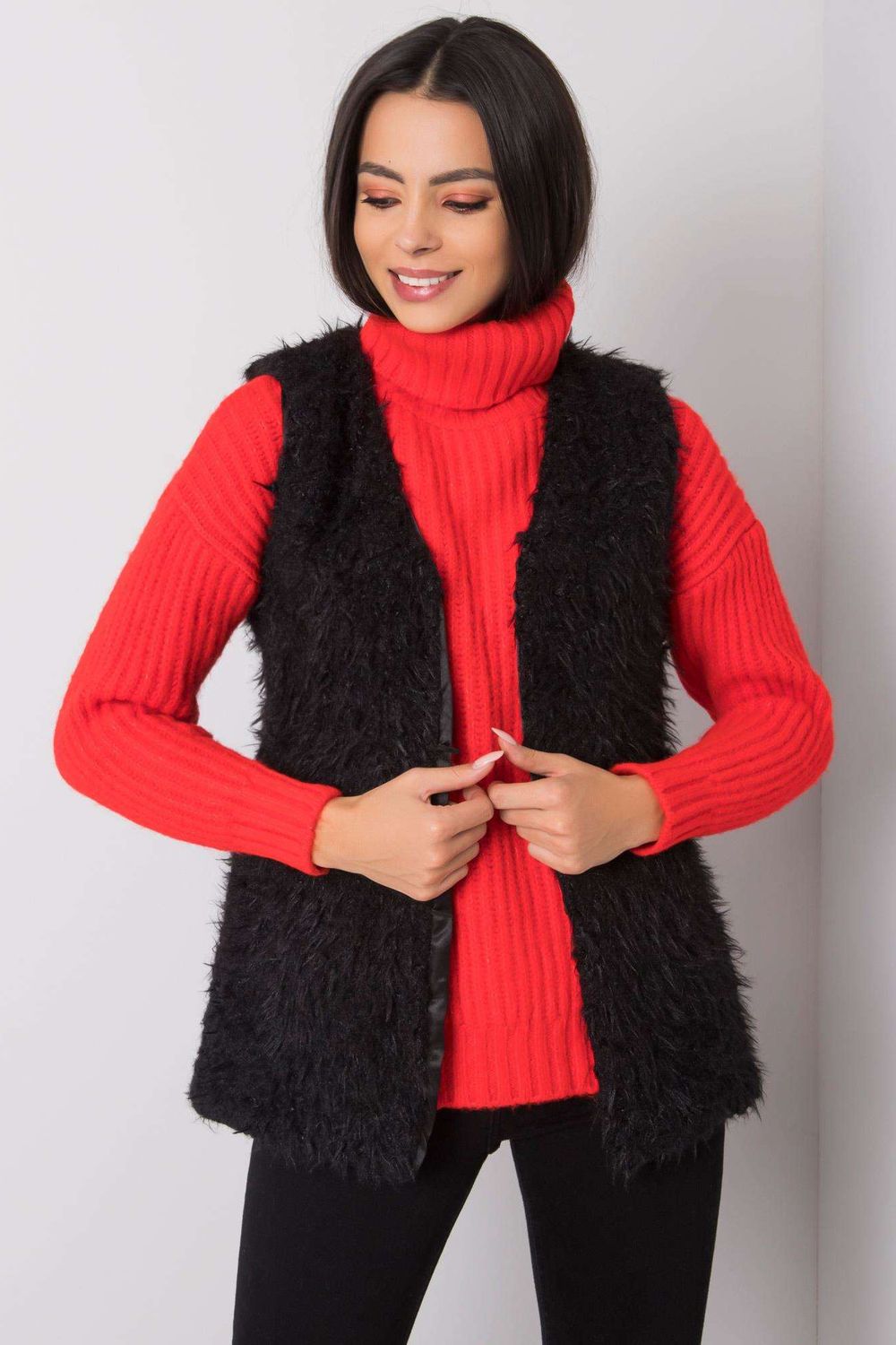 Gilet femme Och Bella — noir