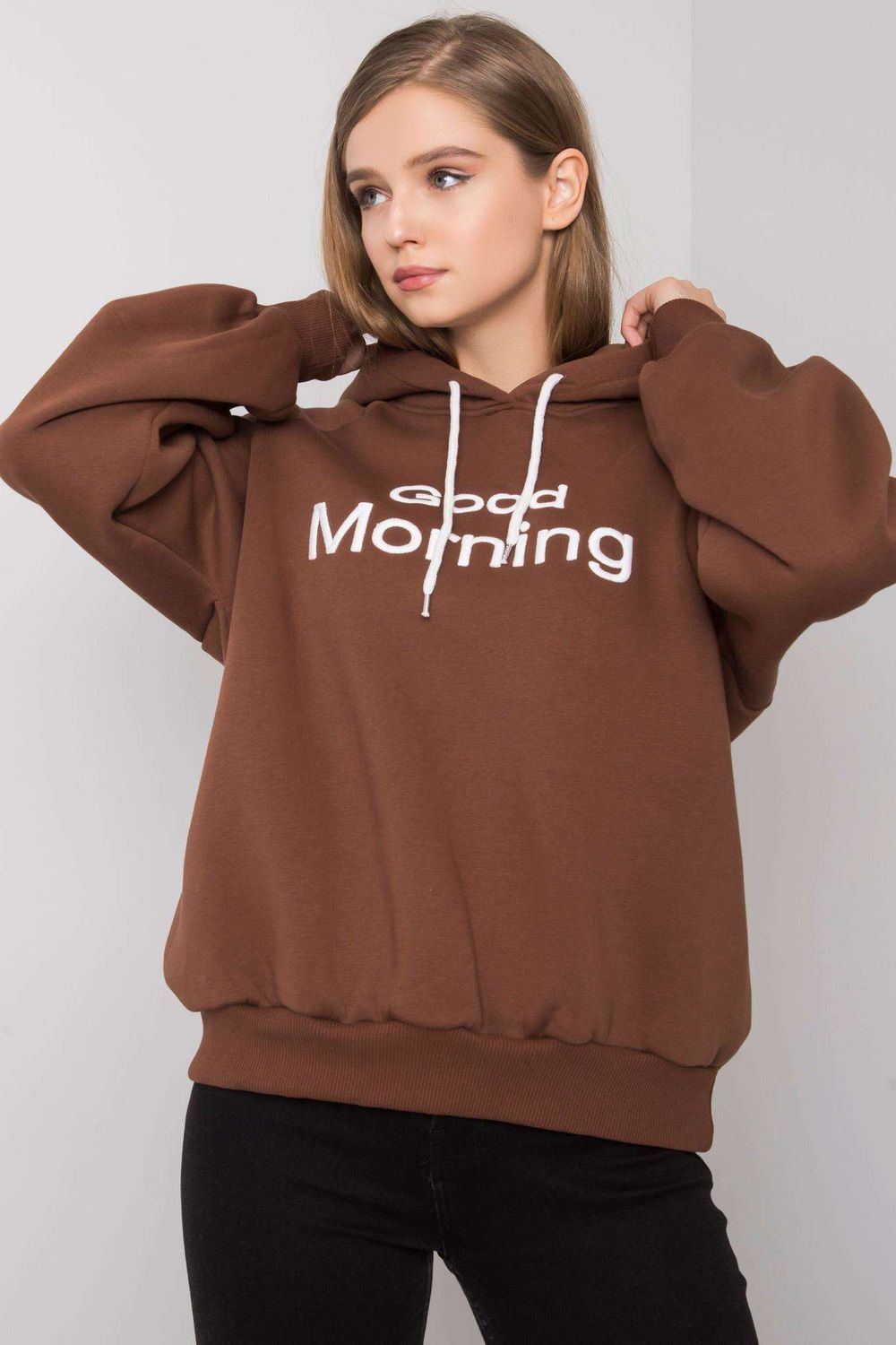 T-shirt femme Ex Moda Sweatshirt Sweatshirt — brun