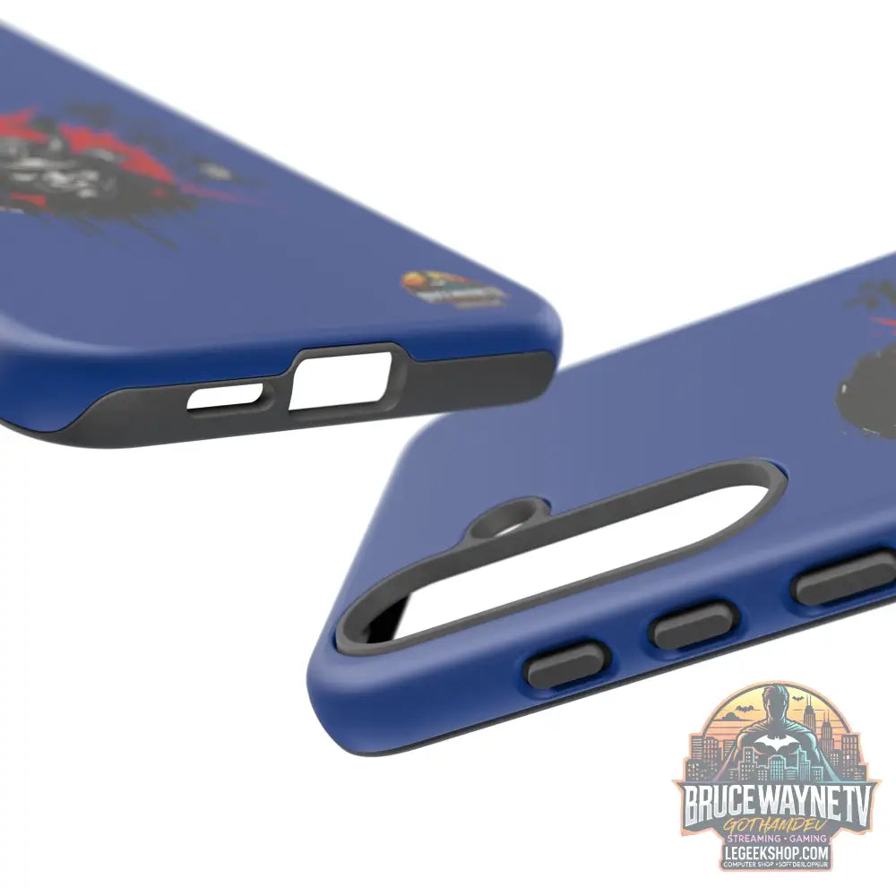 📱 samurai phone case Bleue foncé – coque renforcée Pixel & Galaxy 📱 - Phone Case