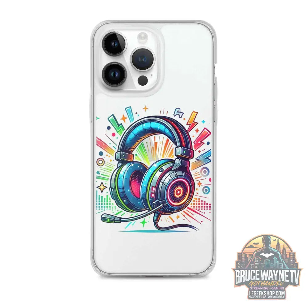 Coque iPhone® Design Gamer Casque Coloré - Legeekshop - Legeekshop