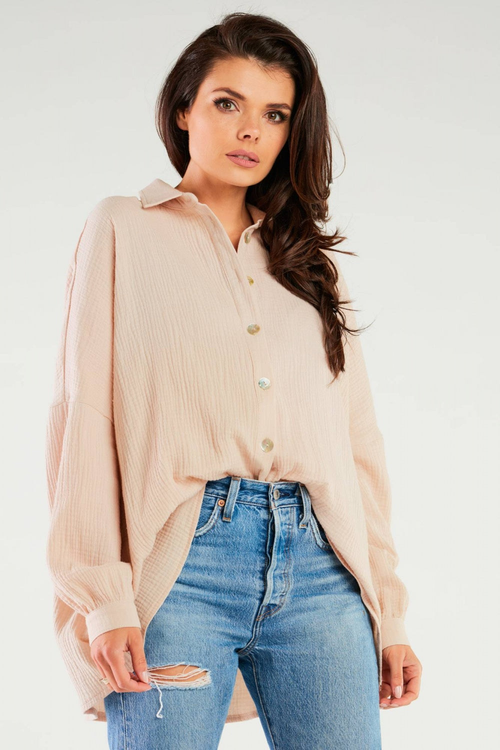 Blouse femme Infinite You — beige