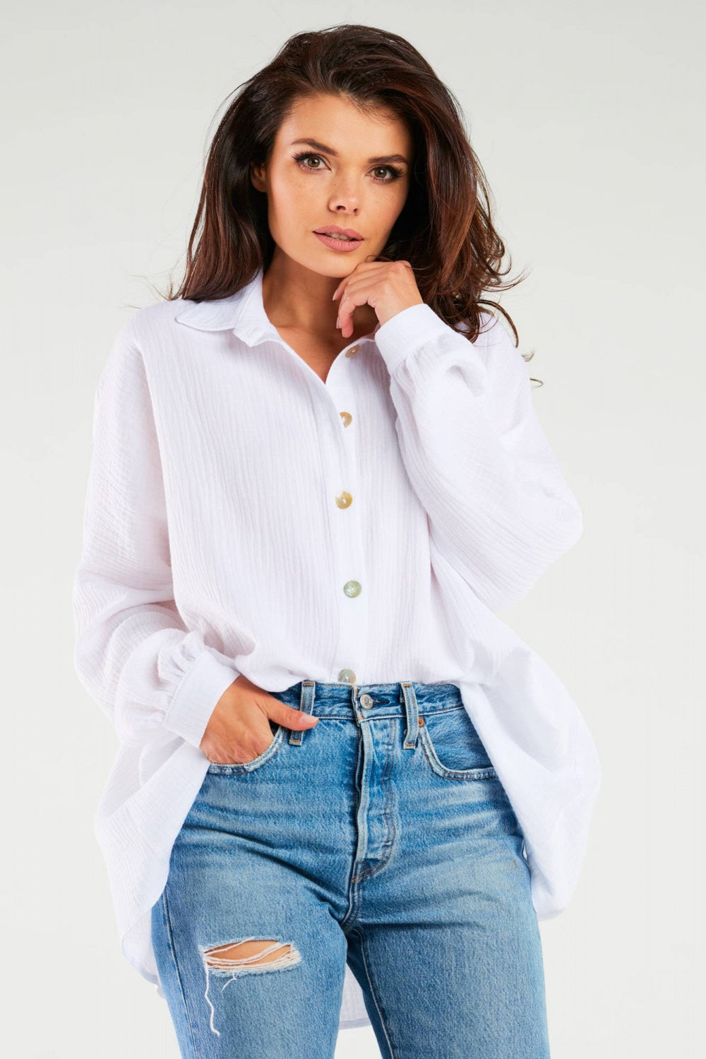 Blouse femme Infinite You — blanc