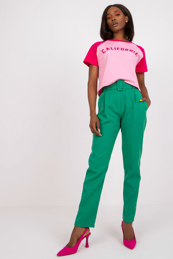 Chaussures à talons femme Italy Moda Pantalon Pantalon — vert