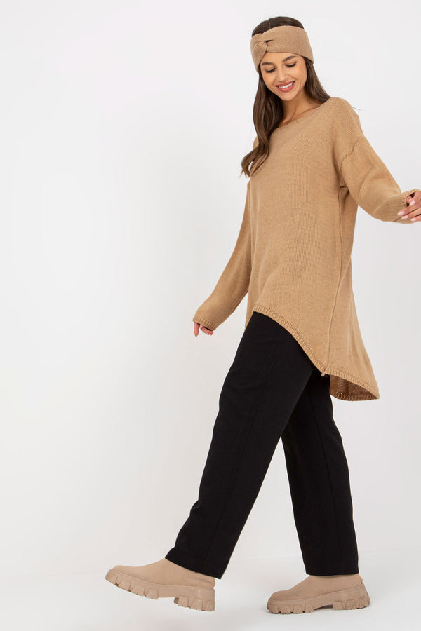 Pull femme Och Bella Chandail Chandail — brun