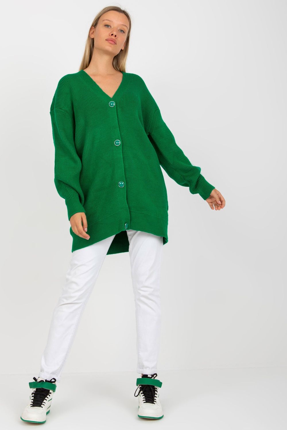Cardigan femme Rue Paris — vert