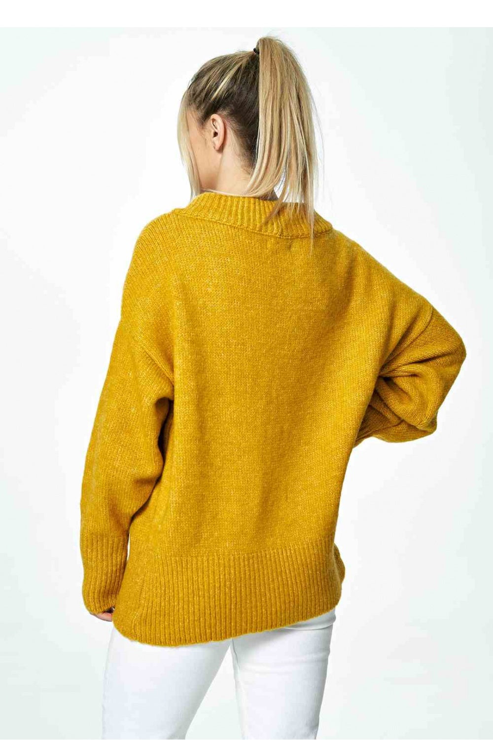 Pull femme Figl Chandail Chandail — jaune