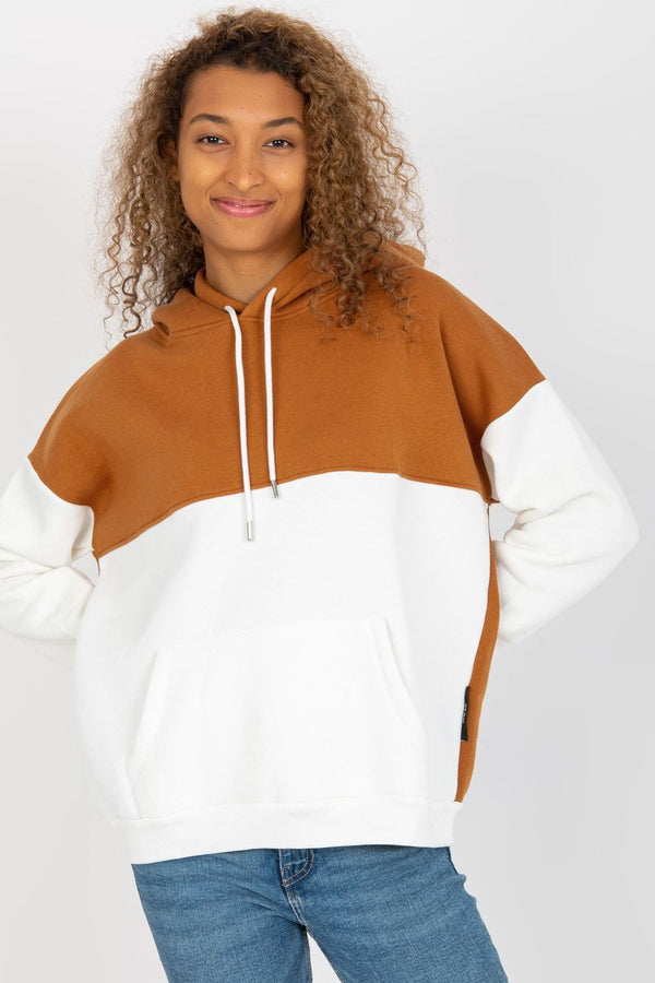 T-shirt femme Rue Paris Sweatshirt Sweatshirt — brun