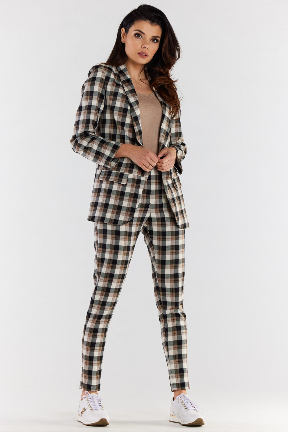 Blazer femme awama — brun