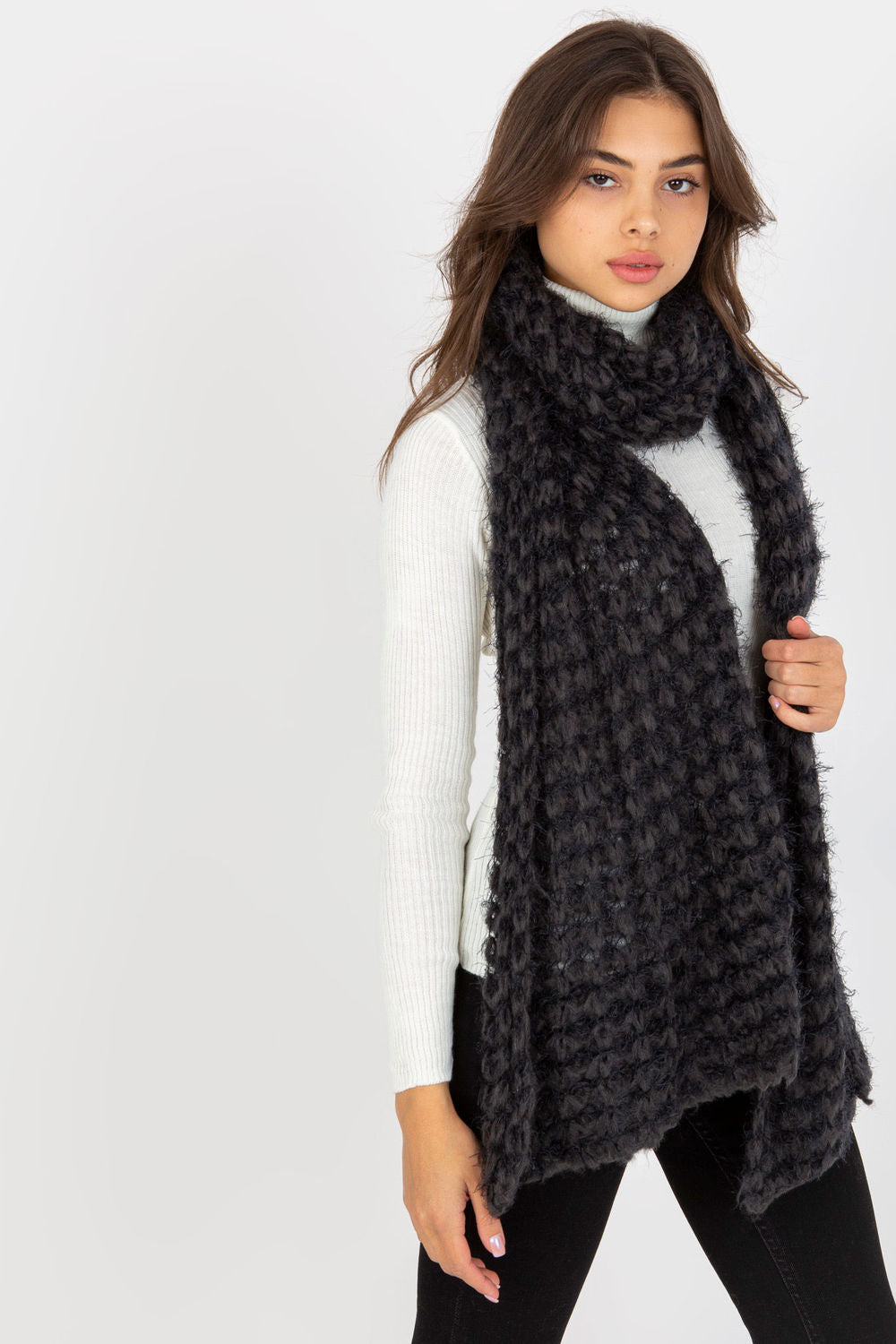 Châle femme AT — gris