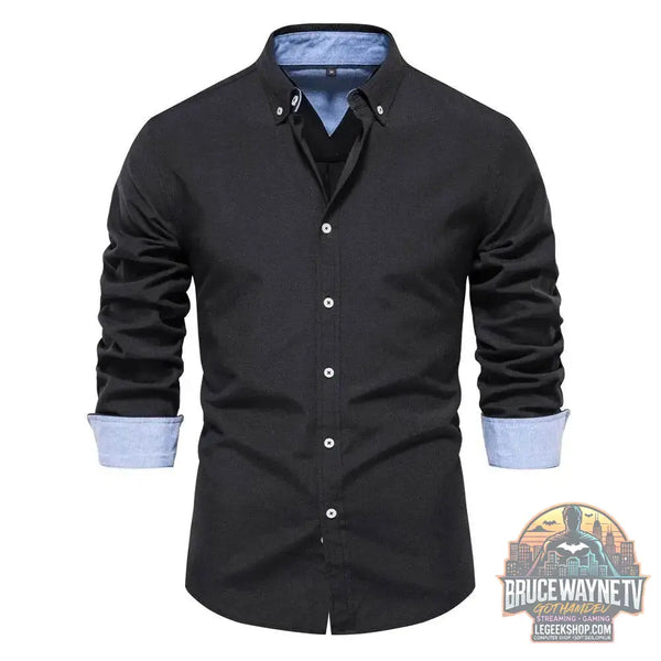 👔 Chemise Homme AIOPESON – Élégance Oxford Printemps-Automne - Legeekshop