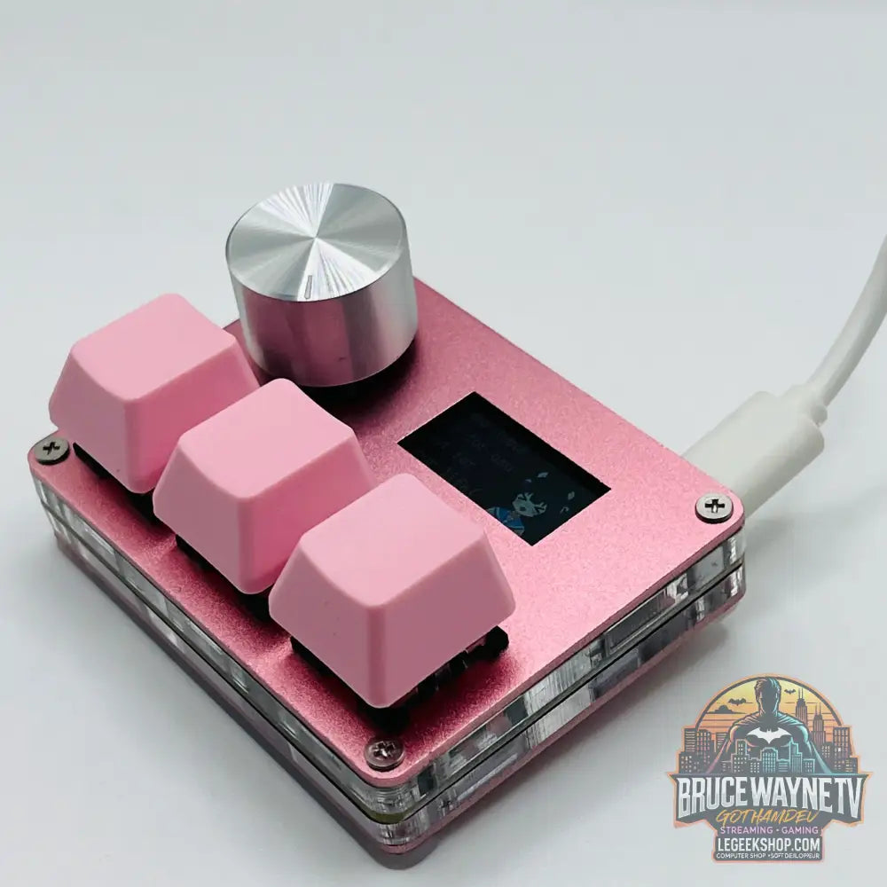 🎮 Mini Clavier Mécanique SayoDevice – Switchs Magnétiques Roses | Écran IPS & Ultra-Réactivité - Legeekshop