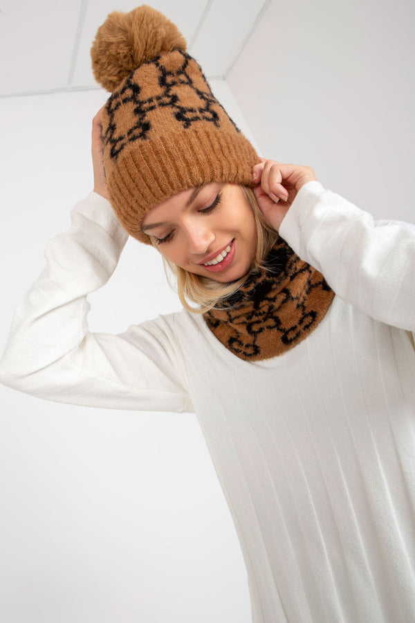 Bonnet femme AT — brun