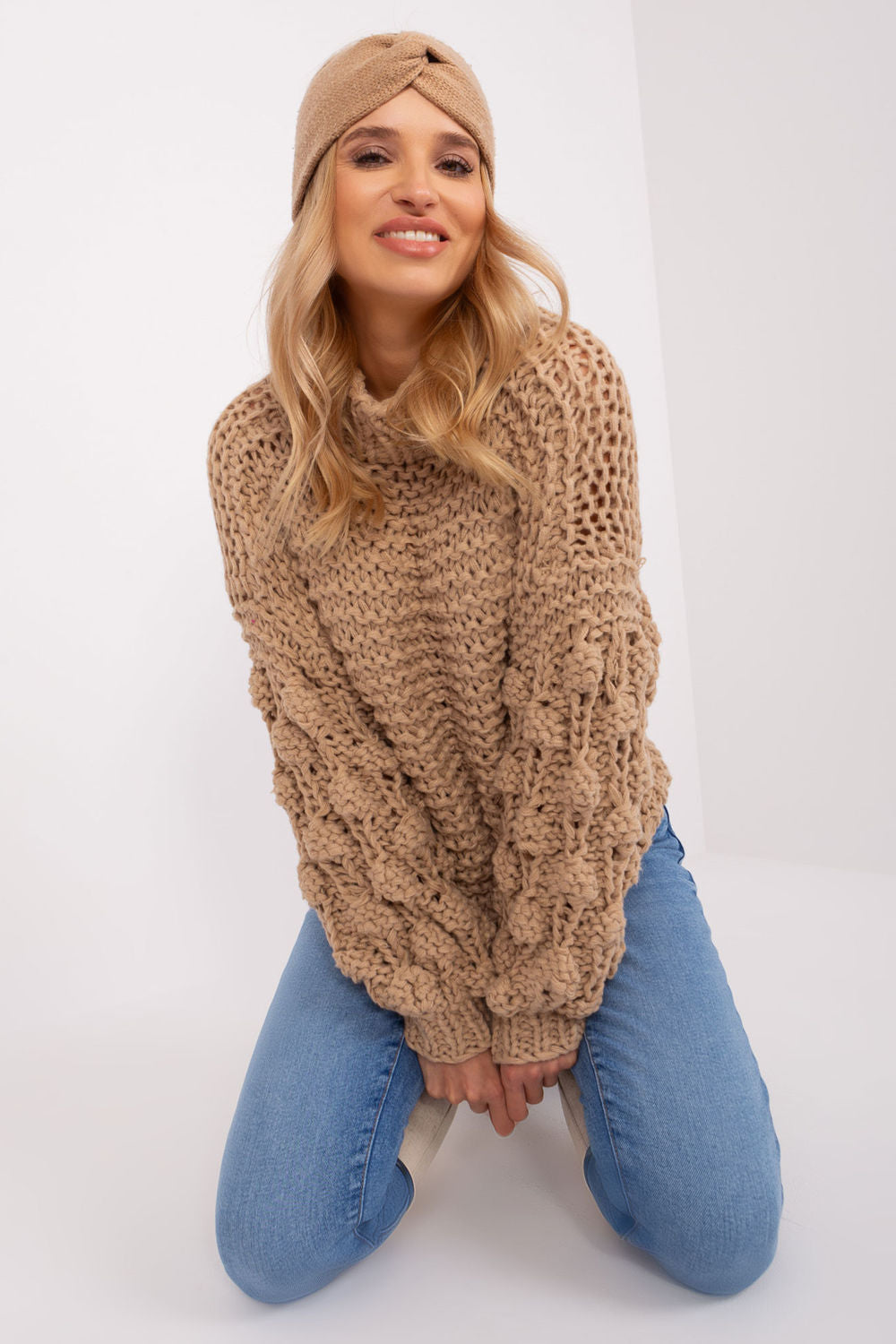 Pull femme AT Chandail Chandail — beige
