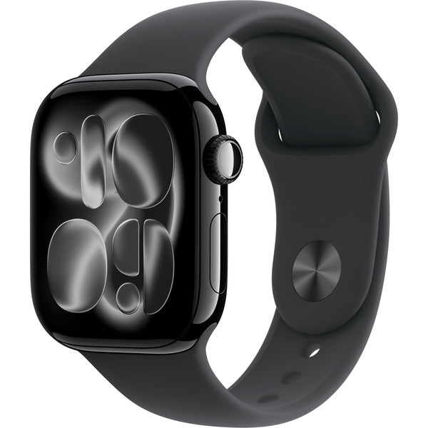 Apple Watch gris, Aluminium, 42 mm, bracelet sport noir S/M - Apple - vue 2