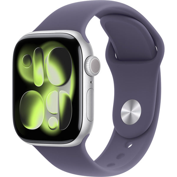 Apple Watch argent, Aluminium, 42 mm, bracelet sport nebelviolett M/L, Cellular - Apple - vue 2