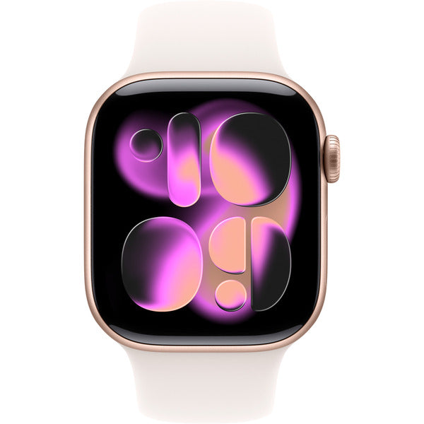 Apple Watch Titan Gold, bracelet / boîtier titane, 42 mm, bracelet sport blassrosa M/L, Cellular - Apple