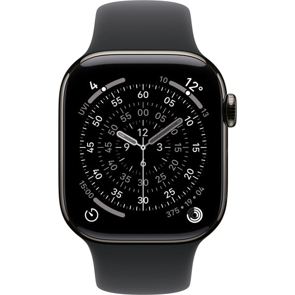 Apple Watch Titan Schiefer, bracelet / boîtier titane, 42 mm, bracelet sport steingrau S/M, Cellular - Apple