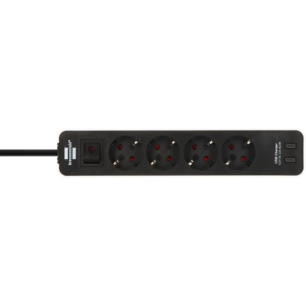 Brennenstuhl Ecolor Steckdosenleiste 4-fach, 2x USB-C - Brennenstuhl - vue 3