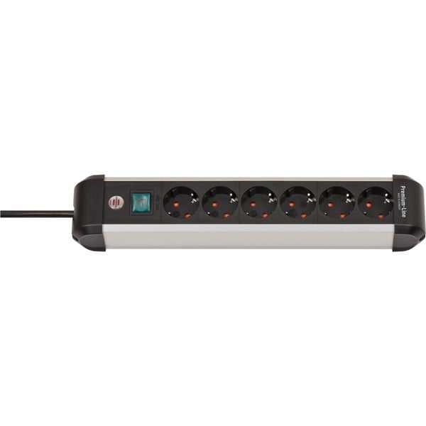 Brennenstuhl Premium-Alu-Line Steckdosenleiste 6-fach - Brennenstuhl