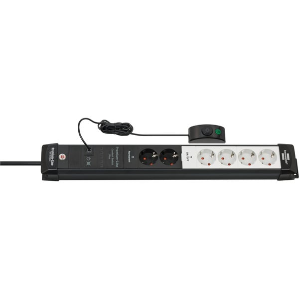 Brennenstuhl Premium-Line Comfort Switch Plus Steckdosenleiste 6-fach, 2x permanent - Brennenstuhl - vue 4