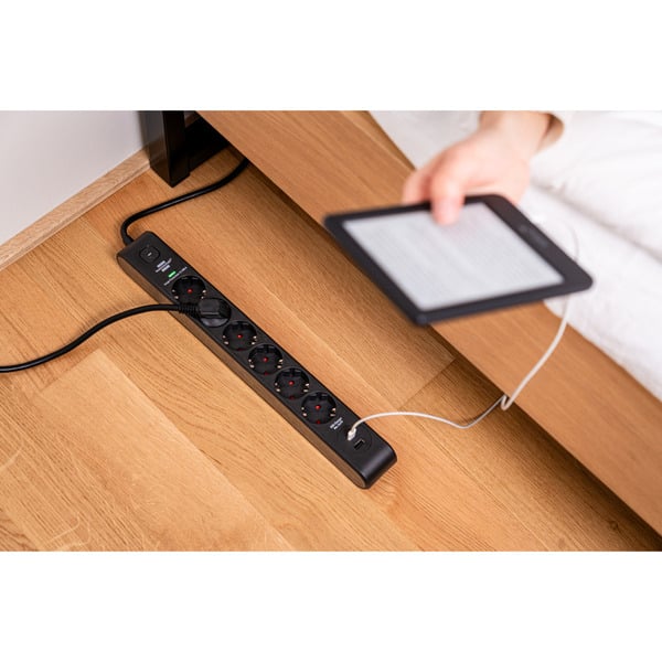 Brennenstuhl Steckdosenleiste 6-fach avec 1x USB-C, 1x USB-A - Brennenstuhl - vue 9