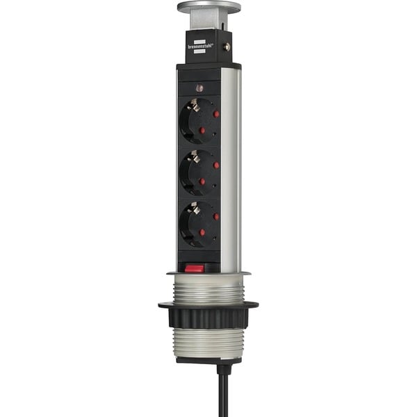 Brennenstuhl Tower Power versenkbare Steckdosenleiste 3-fach - Brennenstuhl