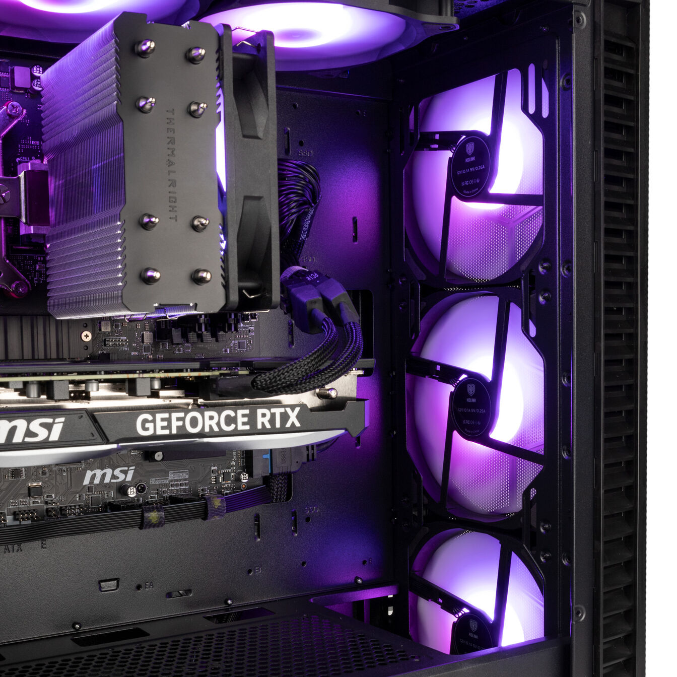 Gaming PC Mach 3.2, AMD Ryzen 7 7700, RTX 5070 - King Mod Systems - vue 8