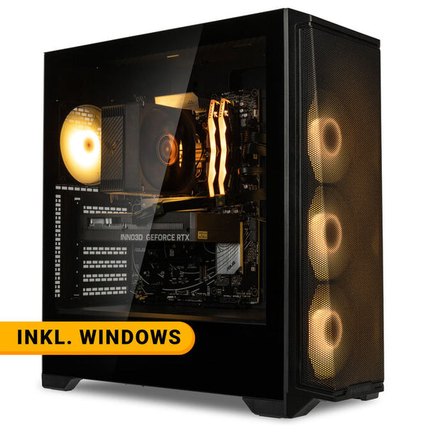 KingForge Gaming-PC Bronze, AMD Ryzen 5 7500F, RTX 5060, Phanteks Eclipse G370A – Fertig-PC avec Windows - King Mod Systems