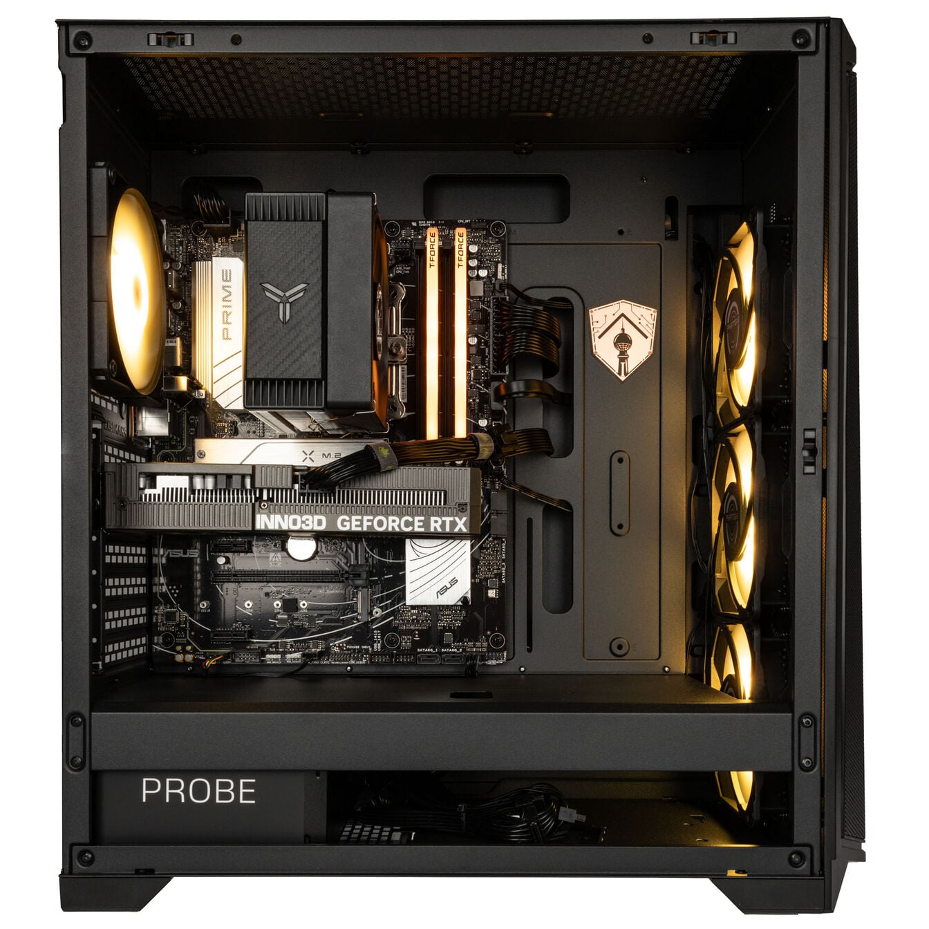 KingForge Gaming-PC Bronze, AMD Ryzen 5 7500F, RTX 5060, Phanteks Eclipse G370A – Fertig-PC - King Mod Systems - vue 4