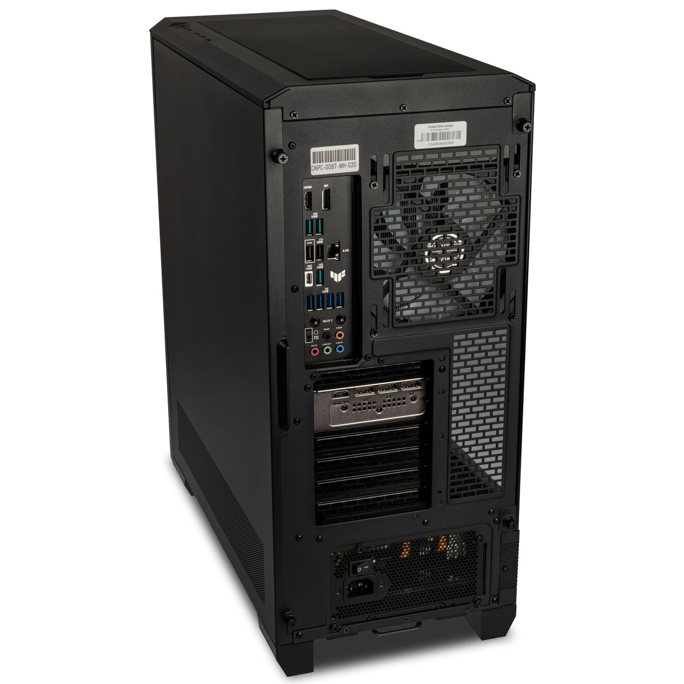 KingForge Gaming-PC Gold, AMD Ryzen 5 7500X3D, RTX 5070, Phanteks Eclipse G400A – Fertig-PC avec Windows - King Mod Systems - vue 3