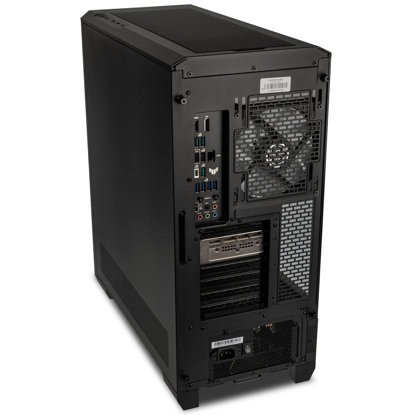 KingForge Gaming-PC Platin, AMD Ryzen 7 7800X3D, RTX 5070 Ti, Phanteks Eclipse G400A – Fertig-PC avec Windows - King Mod Systems - vue 3