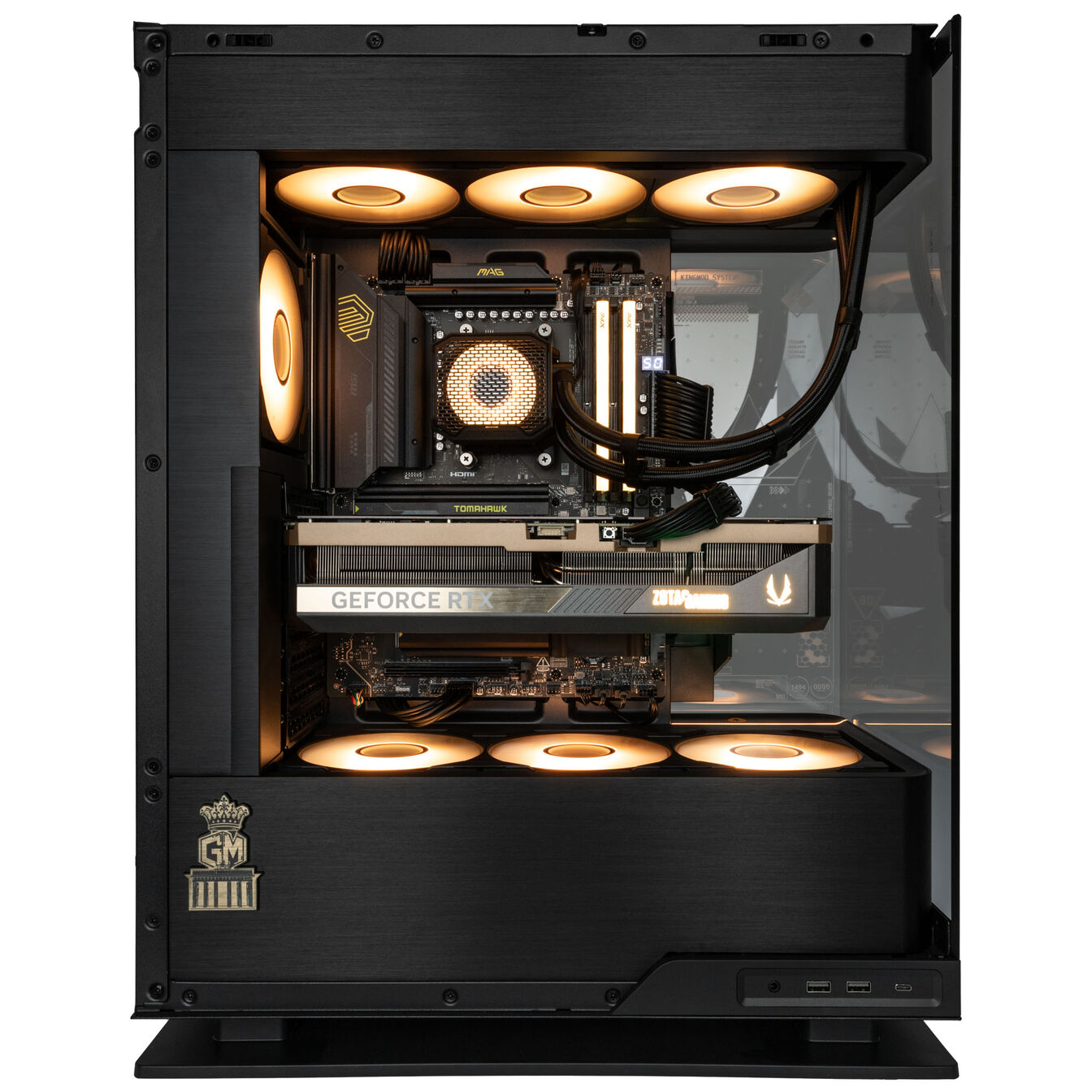KingForge Gaming-PC GrandMaster, AMD Ryzen 7 9850X3D, RTX 5090, Phanteks Evolv X2 – Fertig-PC avec Windows - King Mod Systems - vue 4