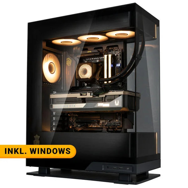 KingForge Gaming-PC GrandMaster, AMD Ryzen 7 9850X3D, RTX 5090, Phanteks Evolv X2 – Fertig-PC avec Windows - King Mod Systems